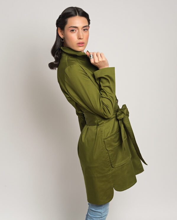 Gabardina Verde Tulipán - Imagen 6